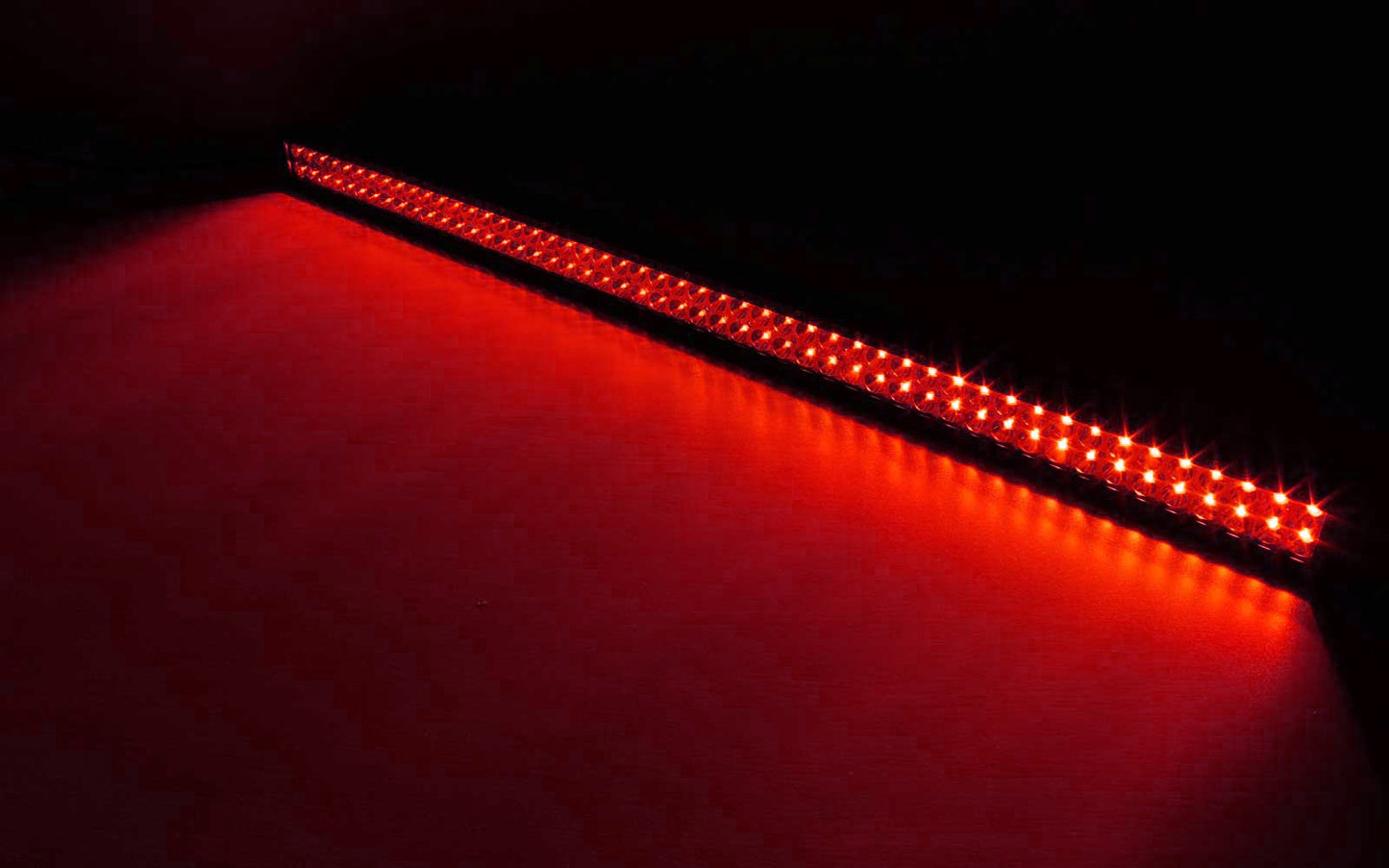 Quake LED - QUDR008 - 42 Inch LED Light Bar Dual Row 240 Watt Combo White/Red Magma Series