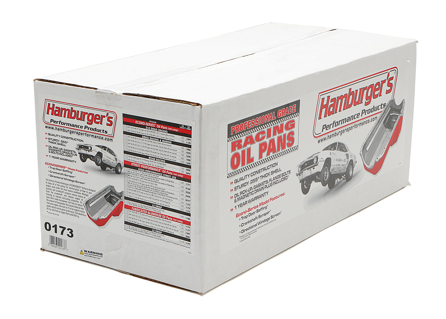 HAMBURGER'S PERFORMANCE PRODUCTS LS ENGINE SWAP OIL PAN; 67-69 CAMARO 65-72 CHEVELLE NOVA; -10AN 90 DEGREE OIL LINE FITTINGS- BLACK FINISH 0173