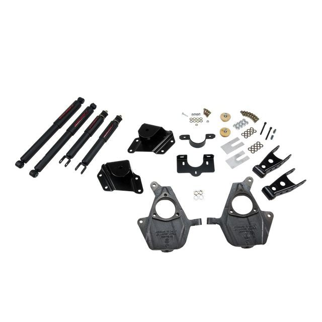 BELLTECH 660ND LOWERING KITS Front And Rear Complete Kit W/ Nitro Drop 2 Shocks 1999-2000 Chevrolet Silverado/Sierra (Ext Cab) 2 in. F/4 in. R drop W/ Nitro Drop II Shocks