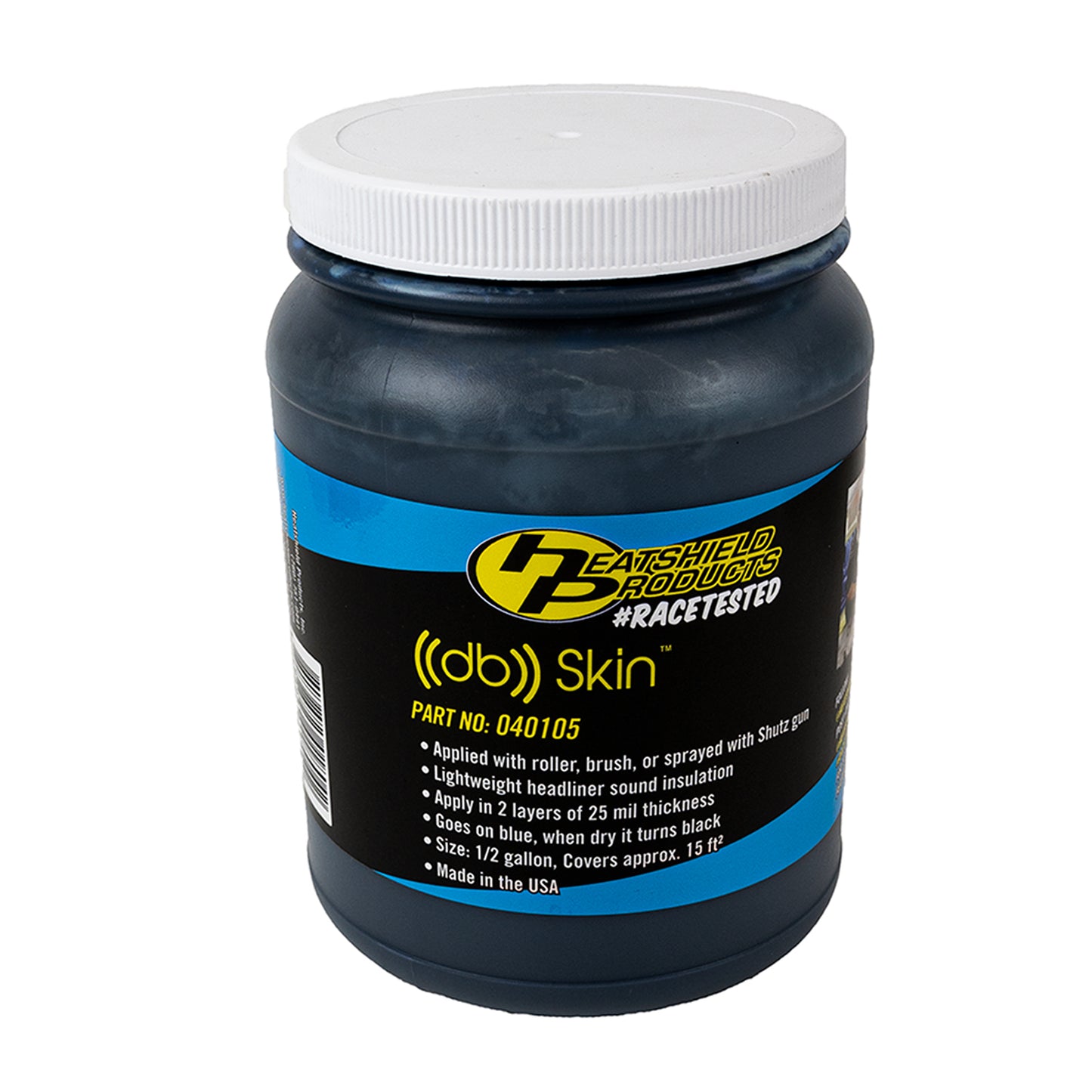 Heatshield Products Spray, brush, or roll on, Great for door skins and roofs, Dries to black color 040105