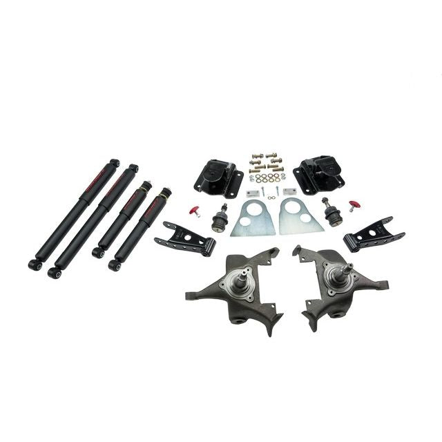 BELLTECH 813ND LOWERING KITS Front And Rear Complete Kit W/ Nitro Drop 2 Shocks 1994-1999 Dodge Ram 1500 (Std Cab V8 Auto Trans Only) 2 in. F/4 in. R drop W/ Nitro Drop II Shocks