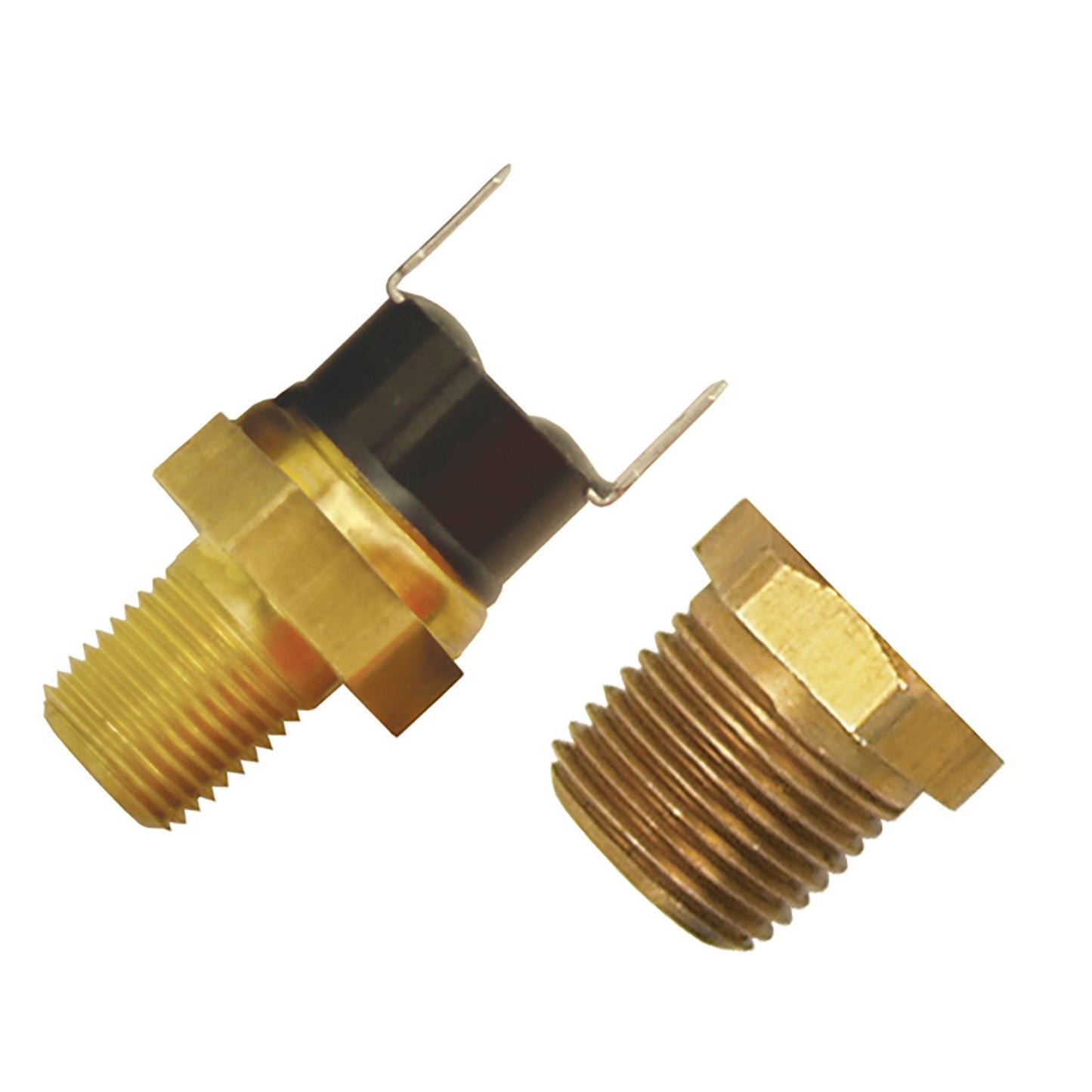 Derale 190 DegreeF Fan Switch Thermostat Kit, 1/8" & 3/8" NPT 16731