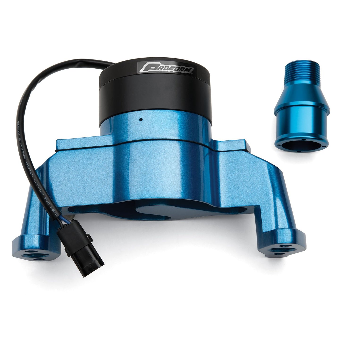 Proform Electric Engine Water Pump; Aluminum; Blue Powder Coat; Fits SB Chevy Engines 66225B