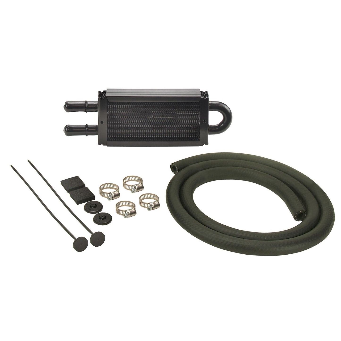 Derale 2 Pass 8" Series 7000 Copper/Aluminum Power Steering Kit with Mount Brackets 13213
