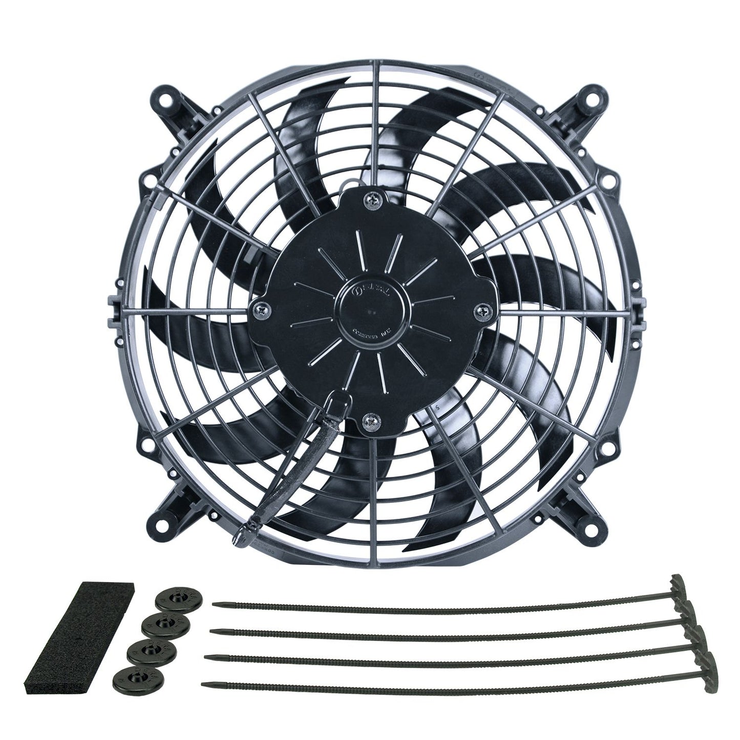Derale 10" High Output Curved Blade Electric Puller Fan 16110
