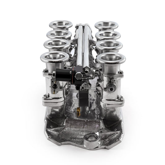 Speedmaster 1-148-003 Fits Chevy SBC 350 Downdraft EFI Stack Intake Manifold System Complete Polished