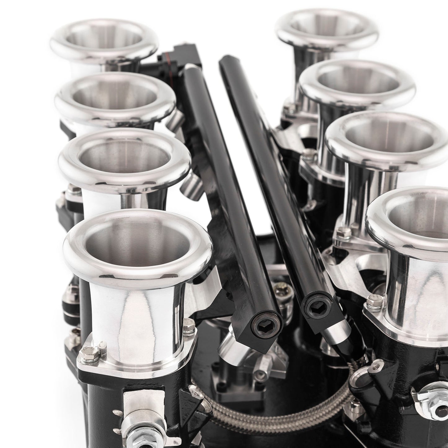 Speedmaster 1-148-015 Fits Ford SB 260 289 302W Downdraft EFI Stack Intake Manifold System Complete Black