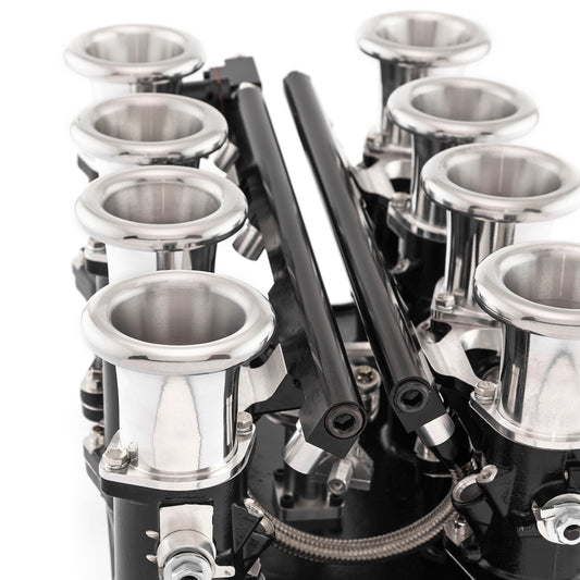 Speedmaster 1-148-015 Fits Ford SB 260 289 302W Downdraft EFI Stack Intake Manifold System Complete Black