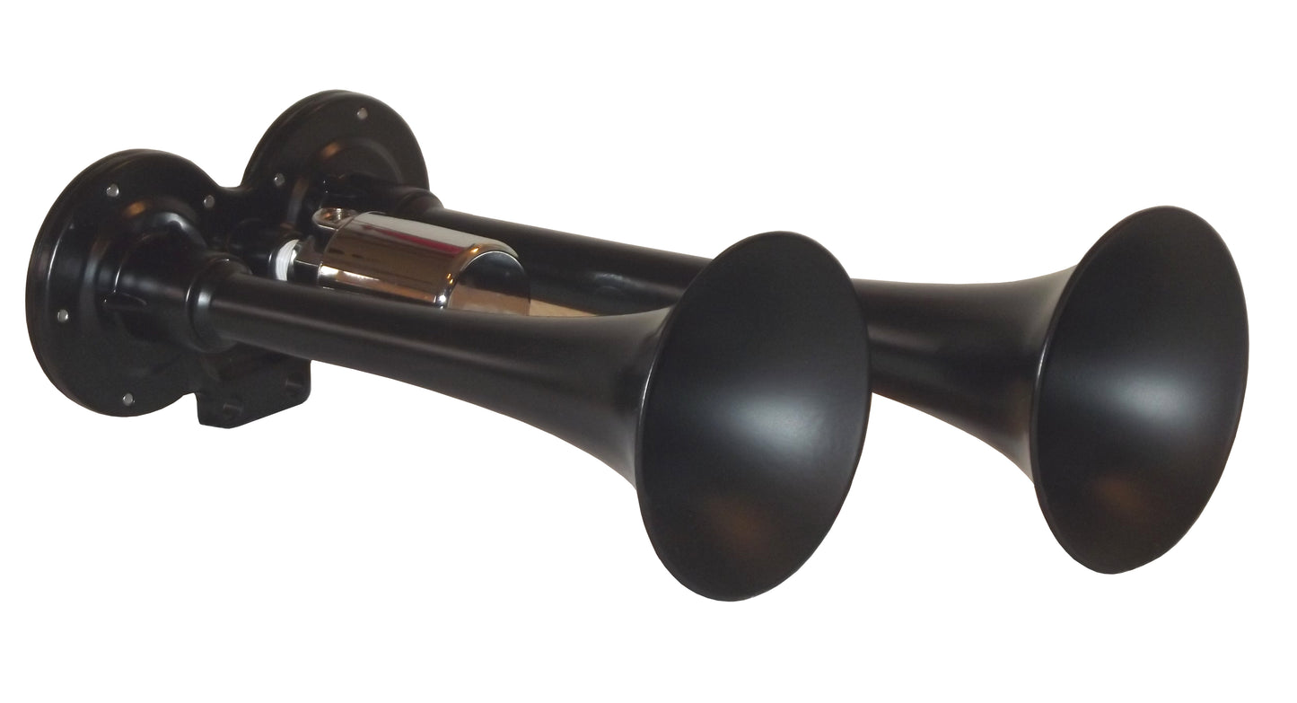 Kleinn Air Horns - 101 - Black Compact Dual Horn