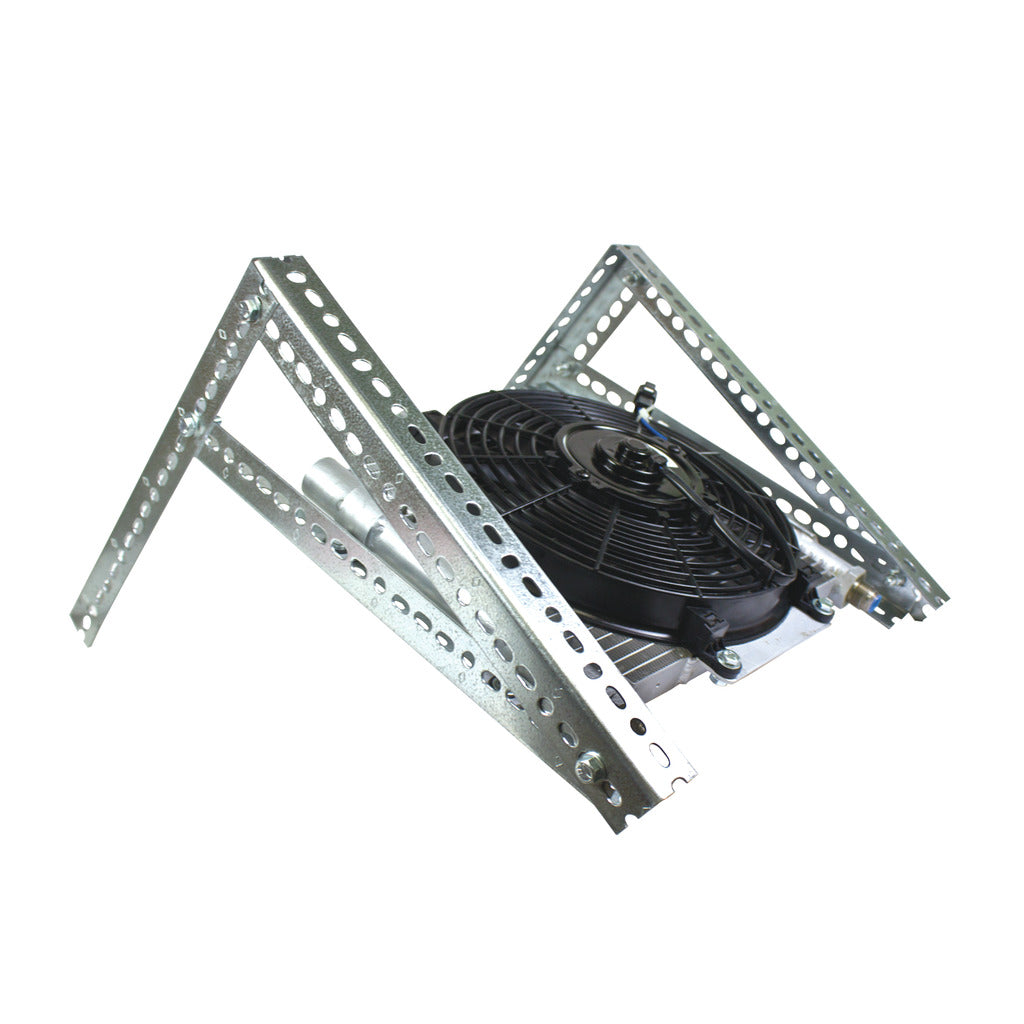 BD Diesel Xtrude Transmission Cooler with Fan - Complete Kit 1/2in Lines 1030606-1/2