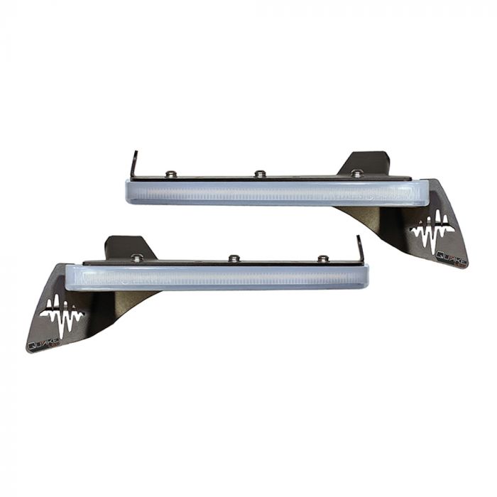 Quake LED - QTE1043 - Jeep Wrangler JL Gladiator JT 9.5 X 0.75 Inch Slim Chop Kit DRL With Sequential Switchback Turn Signal And Side Marker Light