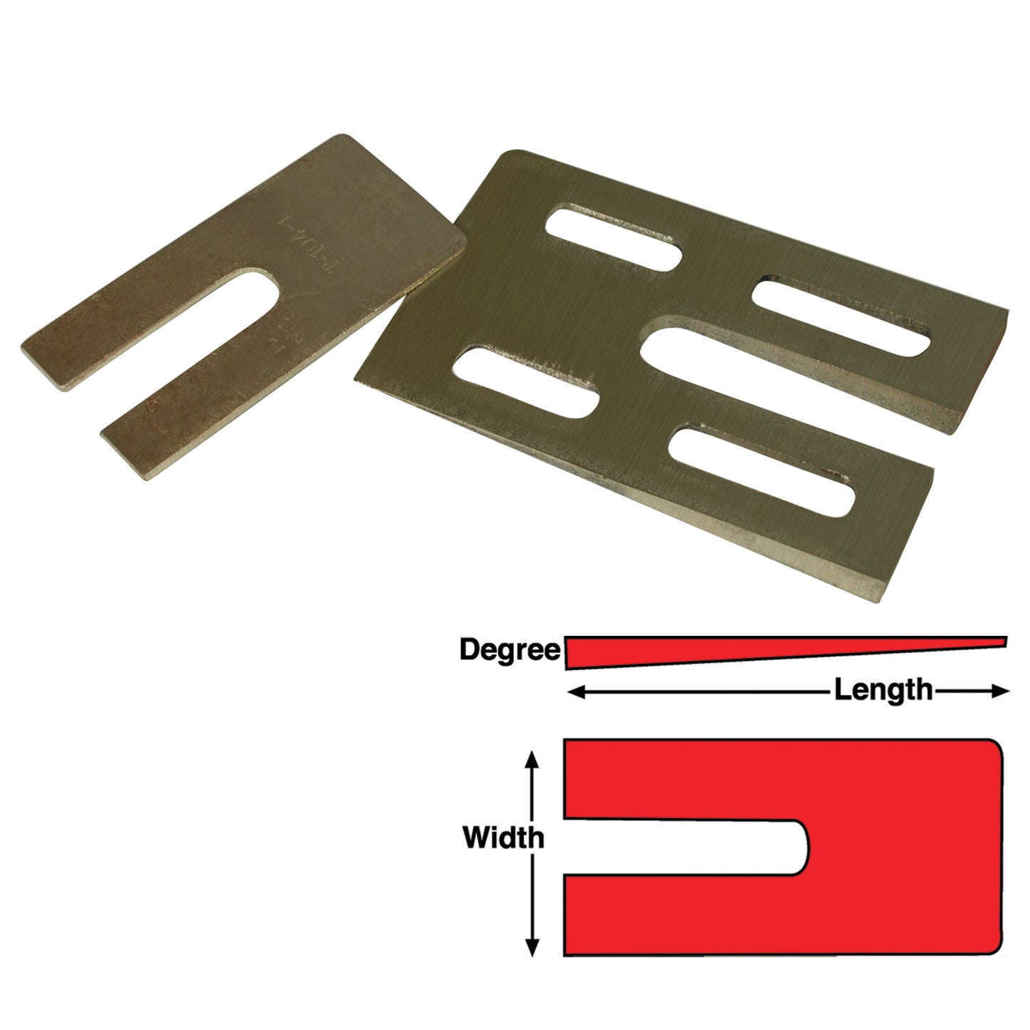 Specialty Products Company MA BZ SHIMS 3 X 6 X 3 Degree (6)