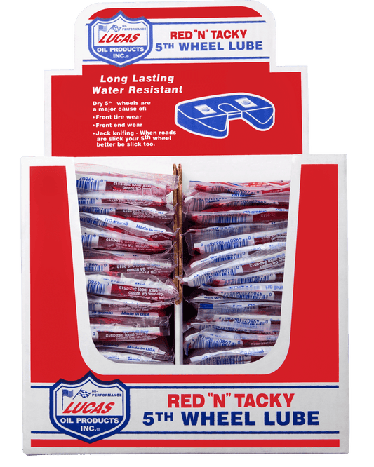 Lucas Oil Products Red N Tacky 5th Wheel Lube 4-48pk display cartons 10676