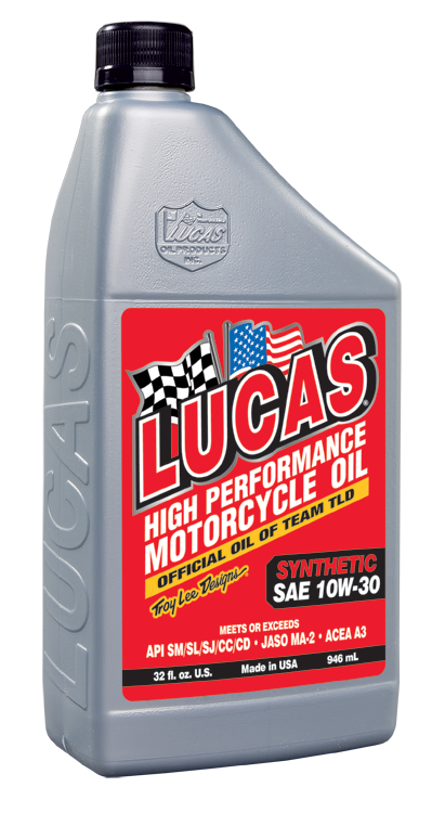Lucas Oil Products Synthetic SAE 10W-30 Motorcycle Oil 10708