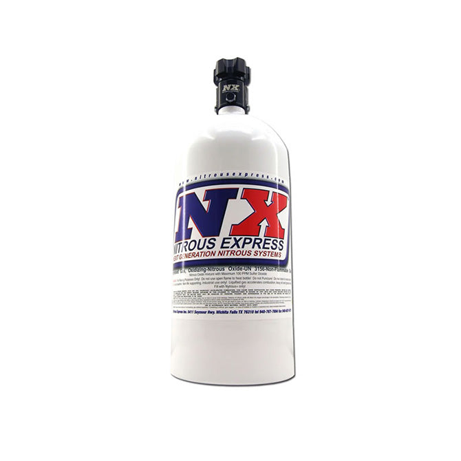 Nitrous Express 5 LB BOTTLE W/ LIGHTNING 500 VALVE (5.25 DIA. X 17.64 TALL) NX-11050