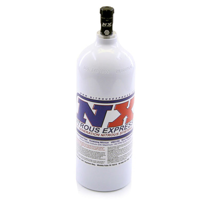 Nitrous Express 5 LB BOTTLE W/ MOTORCYCLE VALVE (5.25 DIA. X 16.14 TALL) NX-11055