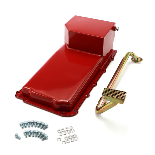 HAMBURGER'S PERFORMANCE PRODUCTS EARLY GM VEHICLES AND 1982-04 S10 ENGINE SWAP OIL PAN; LS SERIES ENGINES; 5 QT; REAR SUMP 1108