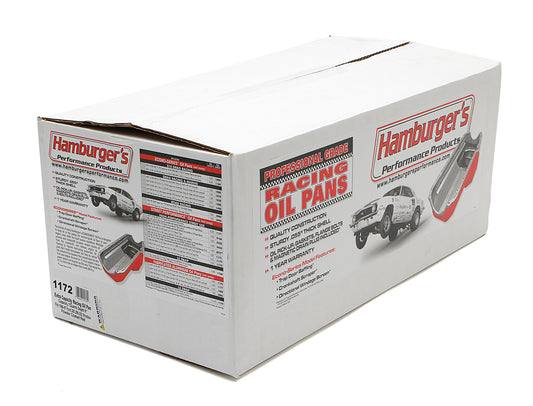 HAMBURGER'S PERFORMANCE PRODUCTS SB FORD OIL PAN STREET/STRIP 1965-1987 260-289-302 7QT FRONT SUMP 1172