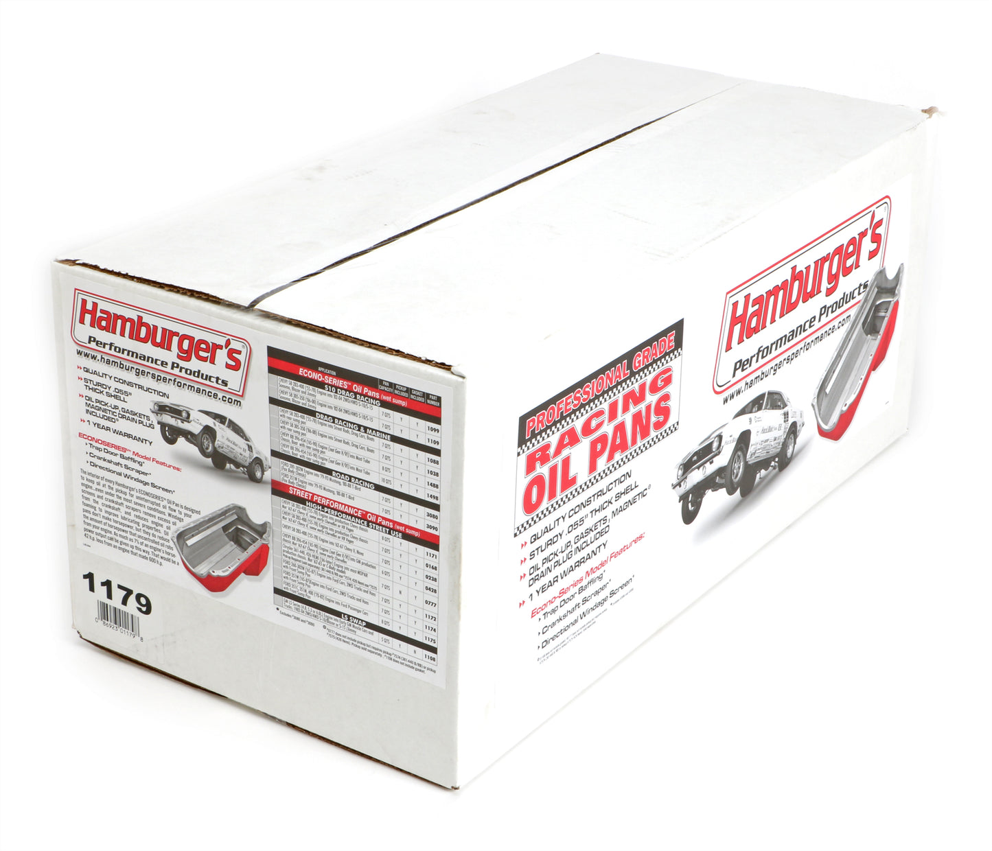 HAMBURGER'S PERFORMANCE PRODUCTS FABRICATED ALUMINUM OIL PAN; GM LS ENGINE 1179
