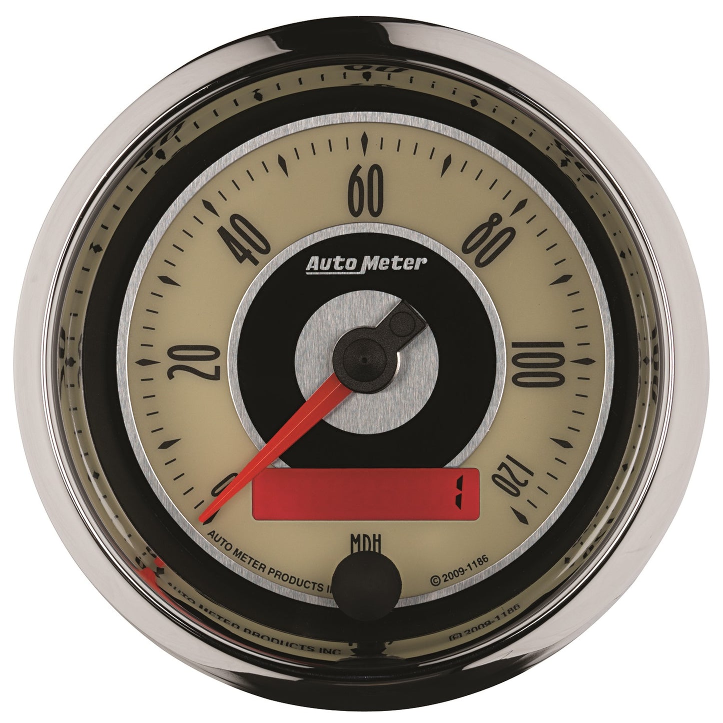 AutoMeter 3-3/8 in. SPEEDOMETER 0-120 MPH CRUISER 1186