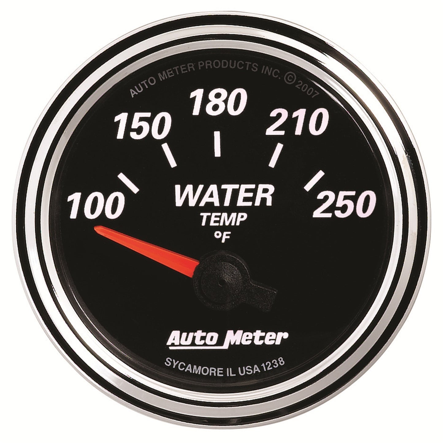 AutoMeter 2-1/16 in. WATER TEMPERATURE 100-250 Fahrenheit DESIGNER BLACK II 1238