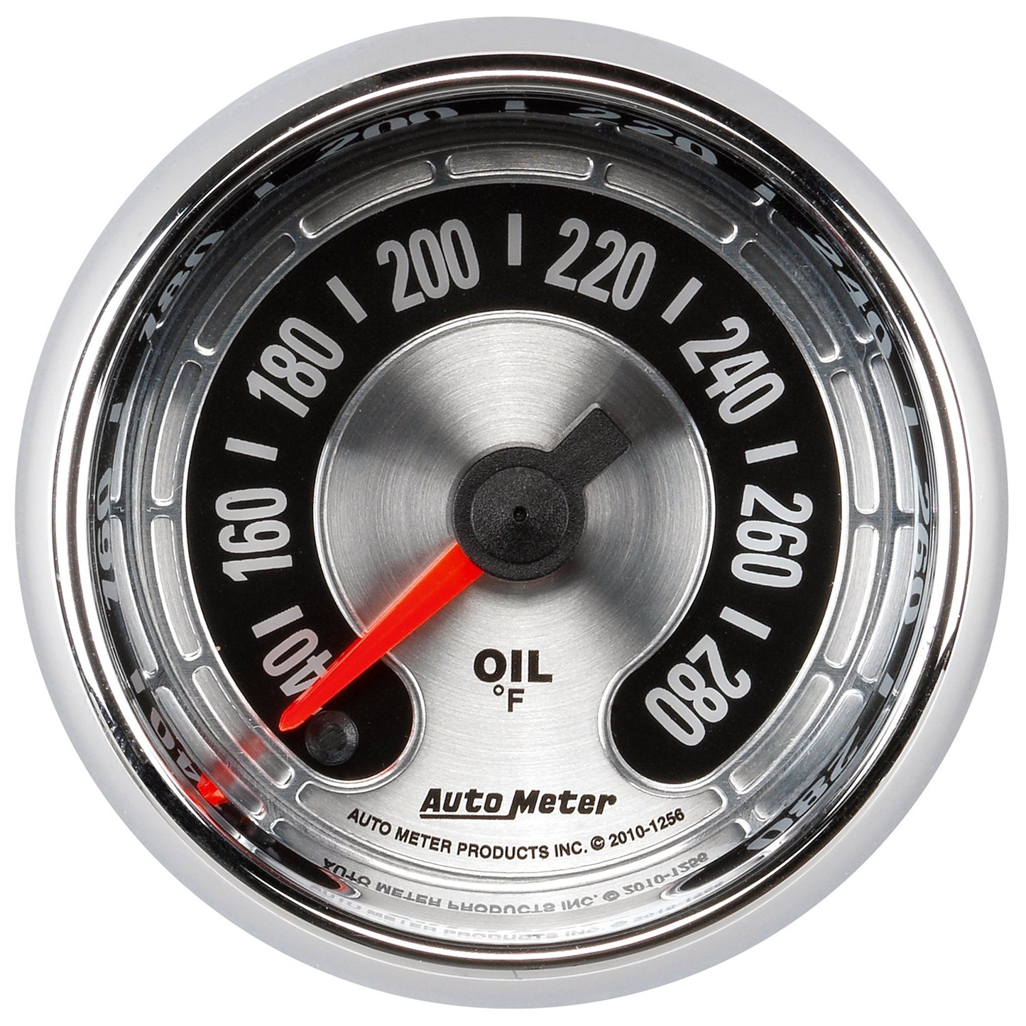 AutoMeter 2-1/16 in. OIL PRESSURE 140-280 Fahrenheit AMERICAN MUSCLE 1256