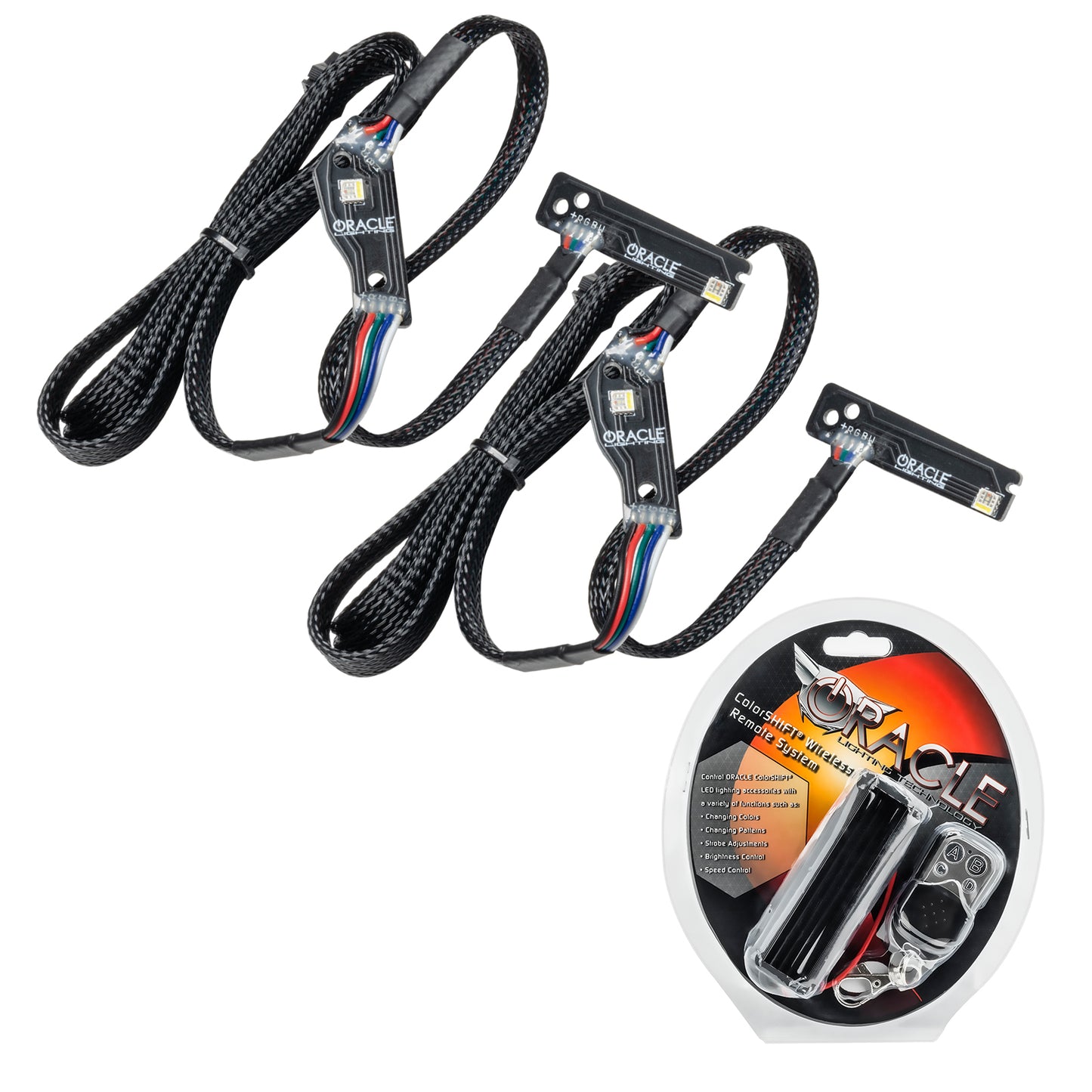 Oracle Lighting 1283-330 - 2015-2021 Nissan GT-R ORACLE ColorSHIFT Lightning Bolt RGBW Headlight DRL Upgrade