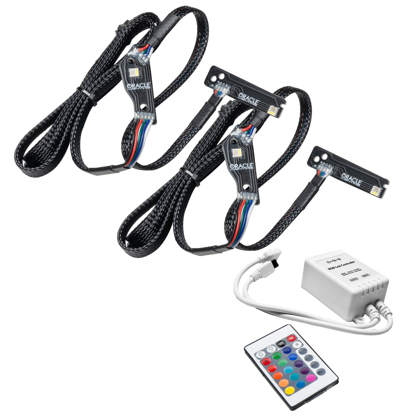 Oracle Lighting 1283-504 - 2015-2021 Nissan GT-R ORACLE ColorSHIFT Lightning Bolt RGBW Headlight DRL Upgrade