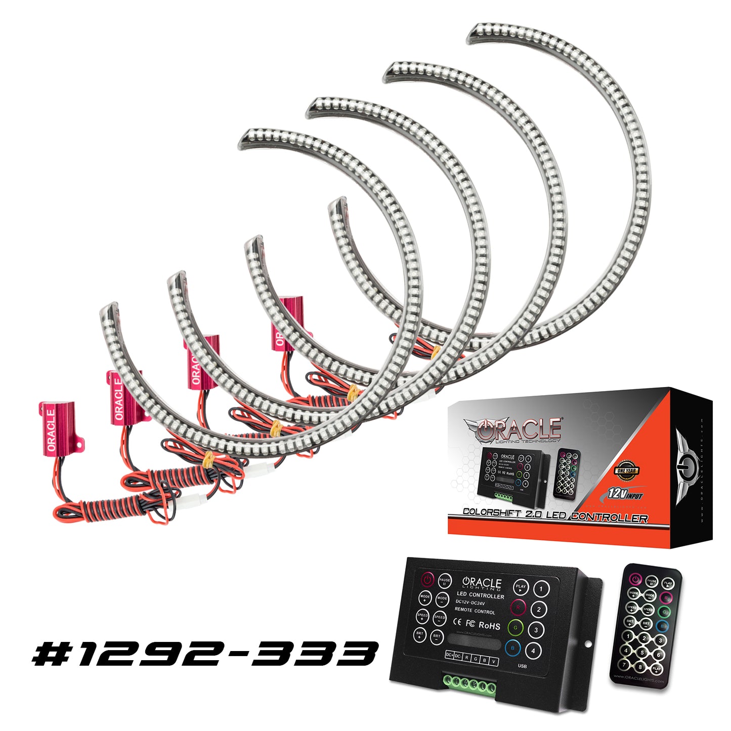 Oracle Lighting 1292-333 - Dodge Challenger 2008-2014 ORACLE LED Waterproof Halo Kit