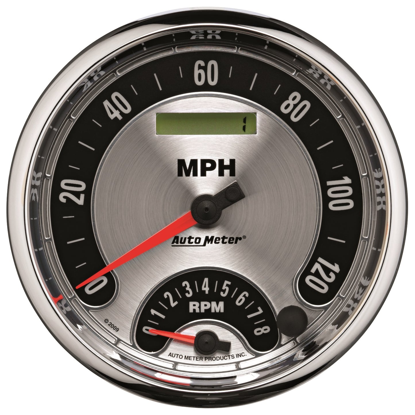 AutoMeter 5 in. TACHOMETER/SPEEDOMETER COMBO 8K RPM/120 MPH AMERICAN MUSCLE 1295