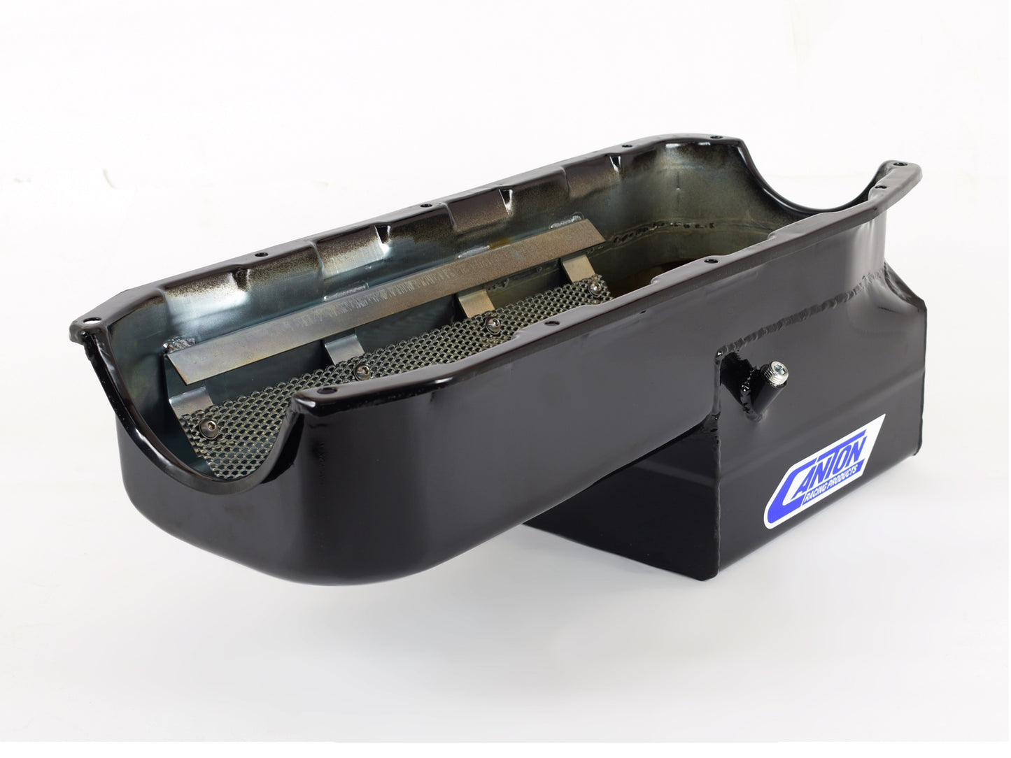 Canton 13-082BLK Oil Pan Small Block Chevy Pre-1985 Drag Race Pan For Stroker