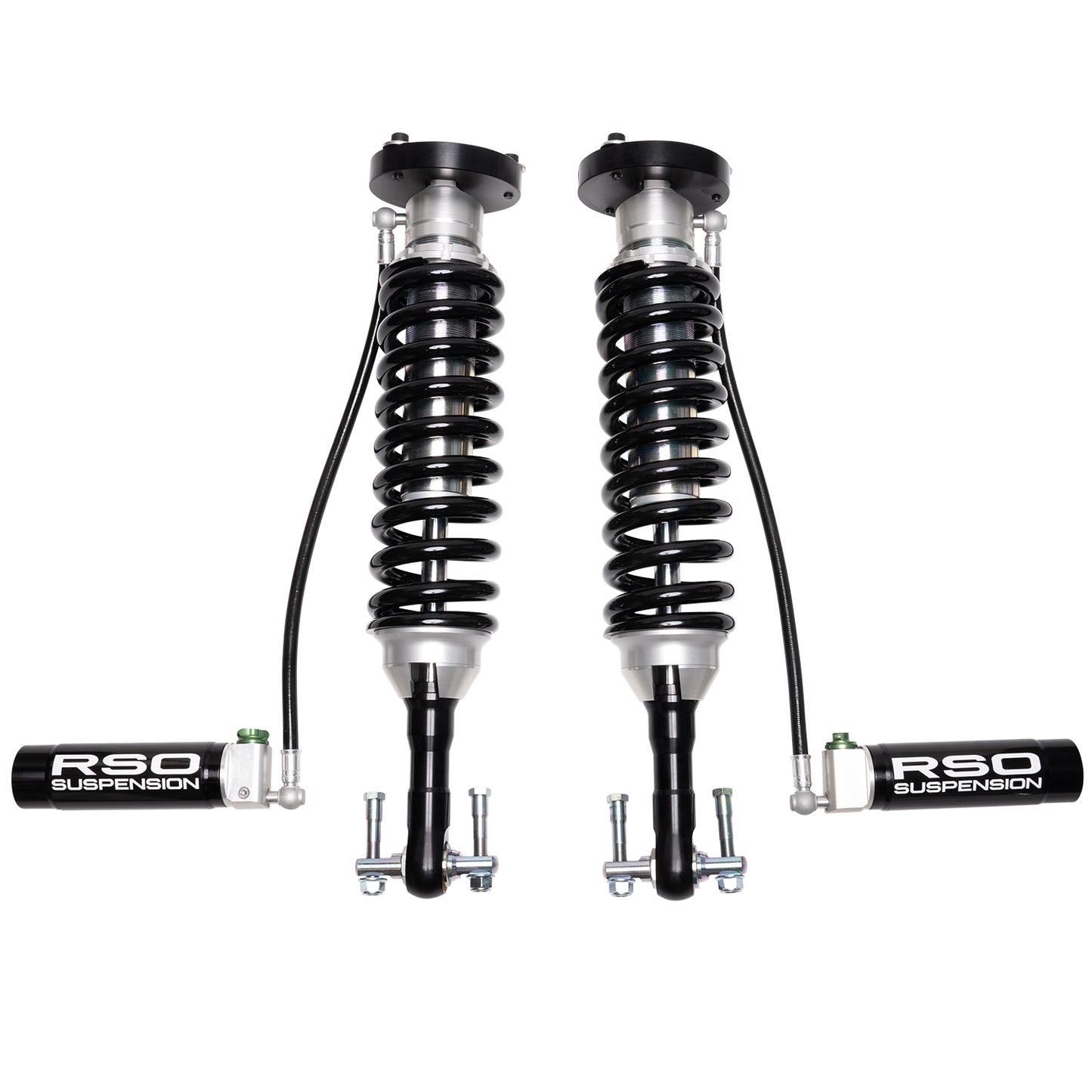 Raptor Series RSO Front 2.5 Coilover Adjustable Remote Reservoir Shocks 2-2.5in Lift 130215-424300