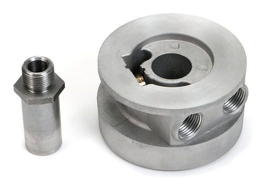 Trans-Dapt Performance Oil Cooler Sandwich Adapter; 3-3/16 In. I.D. And 3-7/16 In. O.D. Filter Flange; 13/16 In.-16 Thread Size 1322