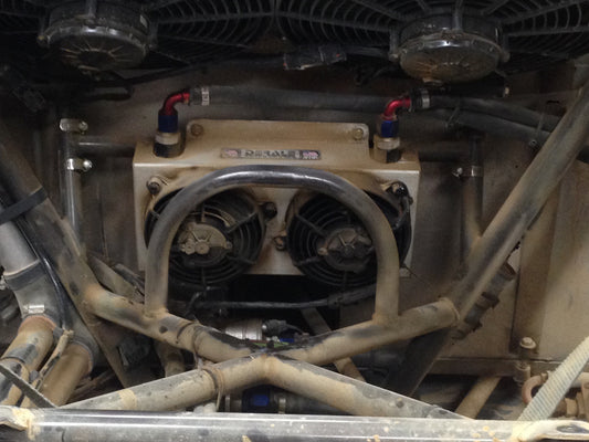 Derale 19 Row Hyper-Cool Dual Cool Remote Fluid Cooler, -6AN 13740