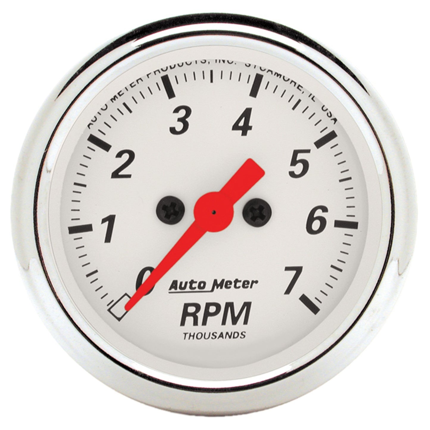 AutoMeter 2-1/16 in. IN-DASH TACHOMETER 0-7000 RPM ARCTIC WHITE 1397