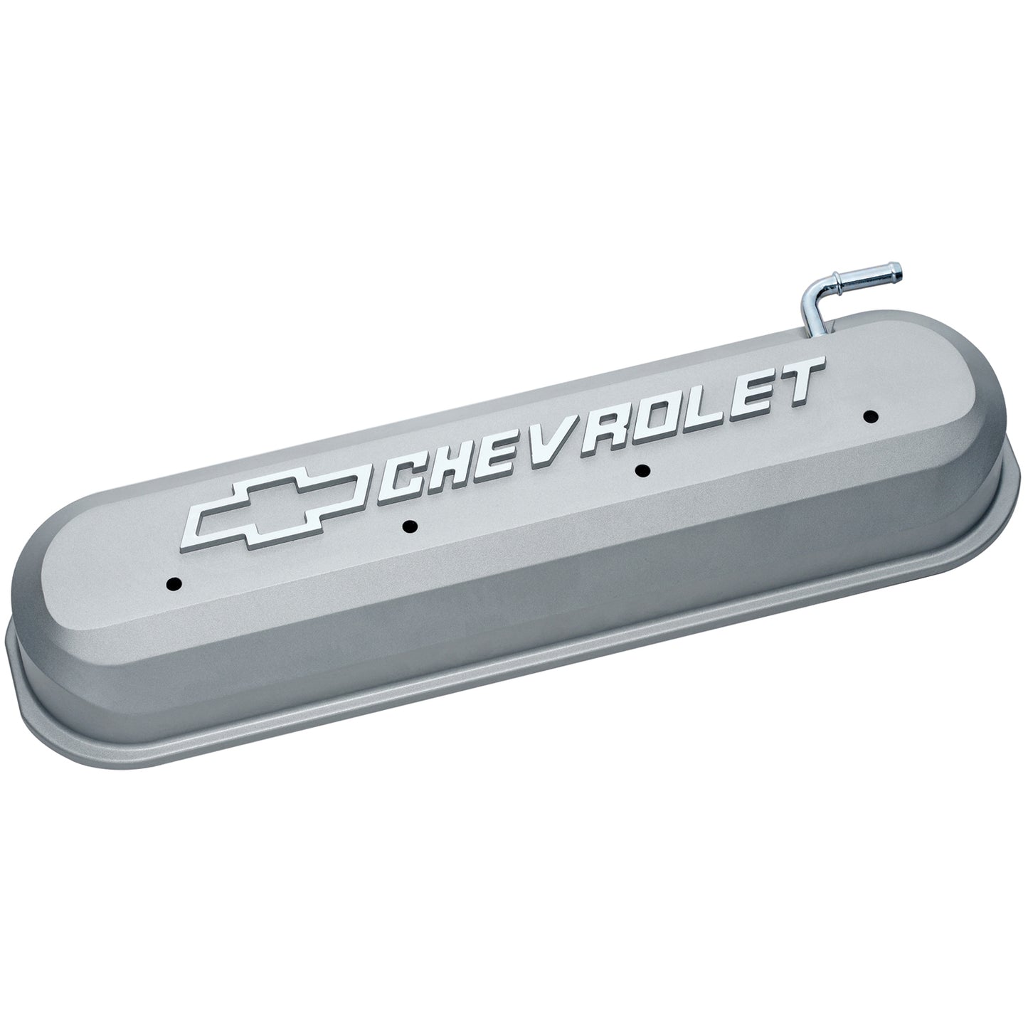 Proform Engine Valve Covers; Tall Style; Die Cast; Gray with Bowtie Logo; LS Engines 141-263