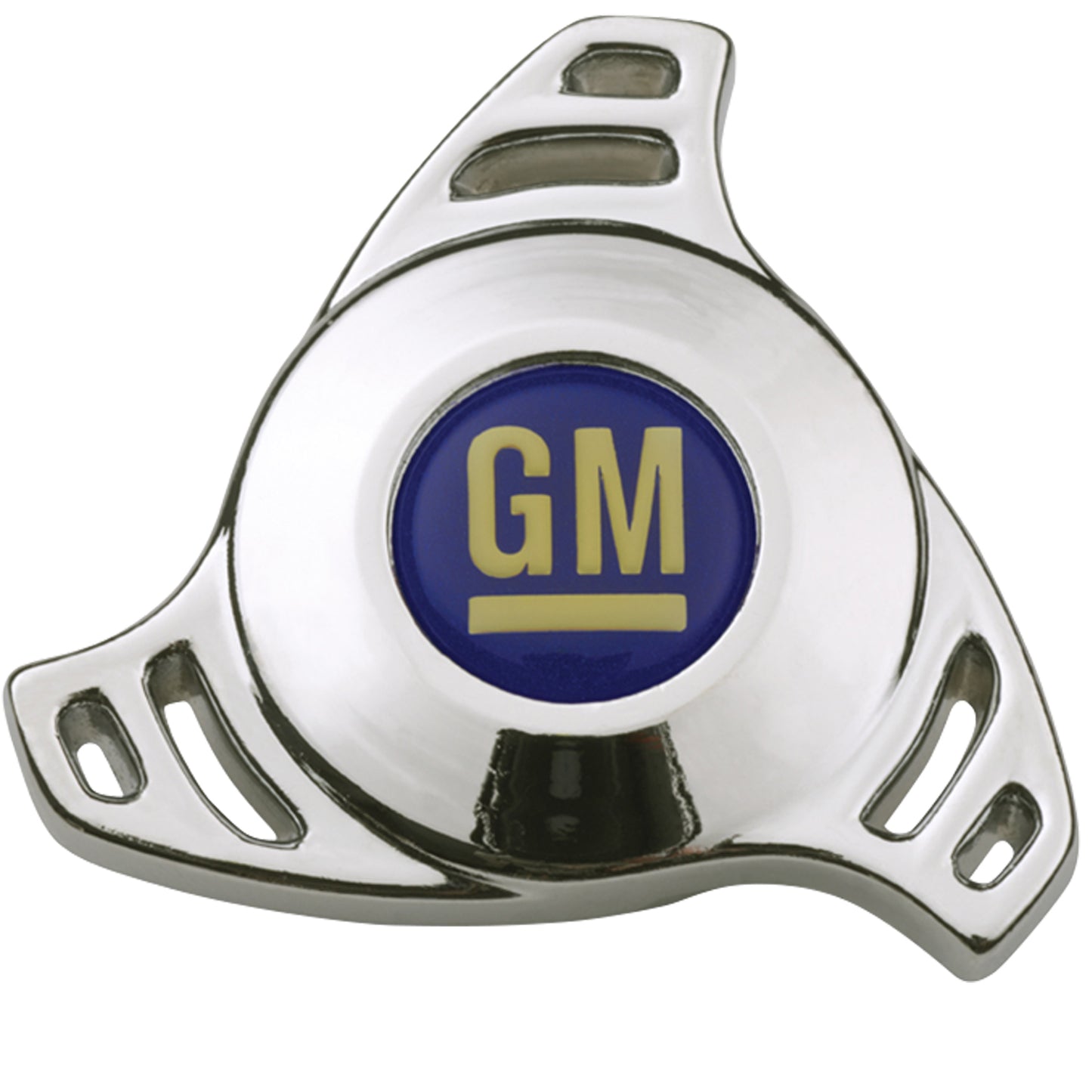 Proform Carburetor Air Cleaner Center Nut; Small High Tech Style; GM Logo Center; Chrome 141-332
