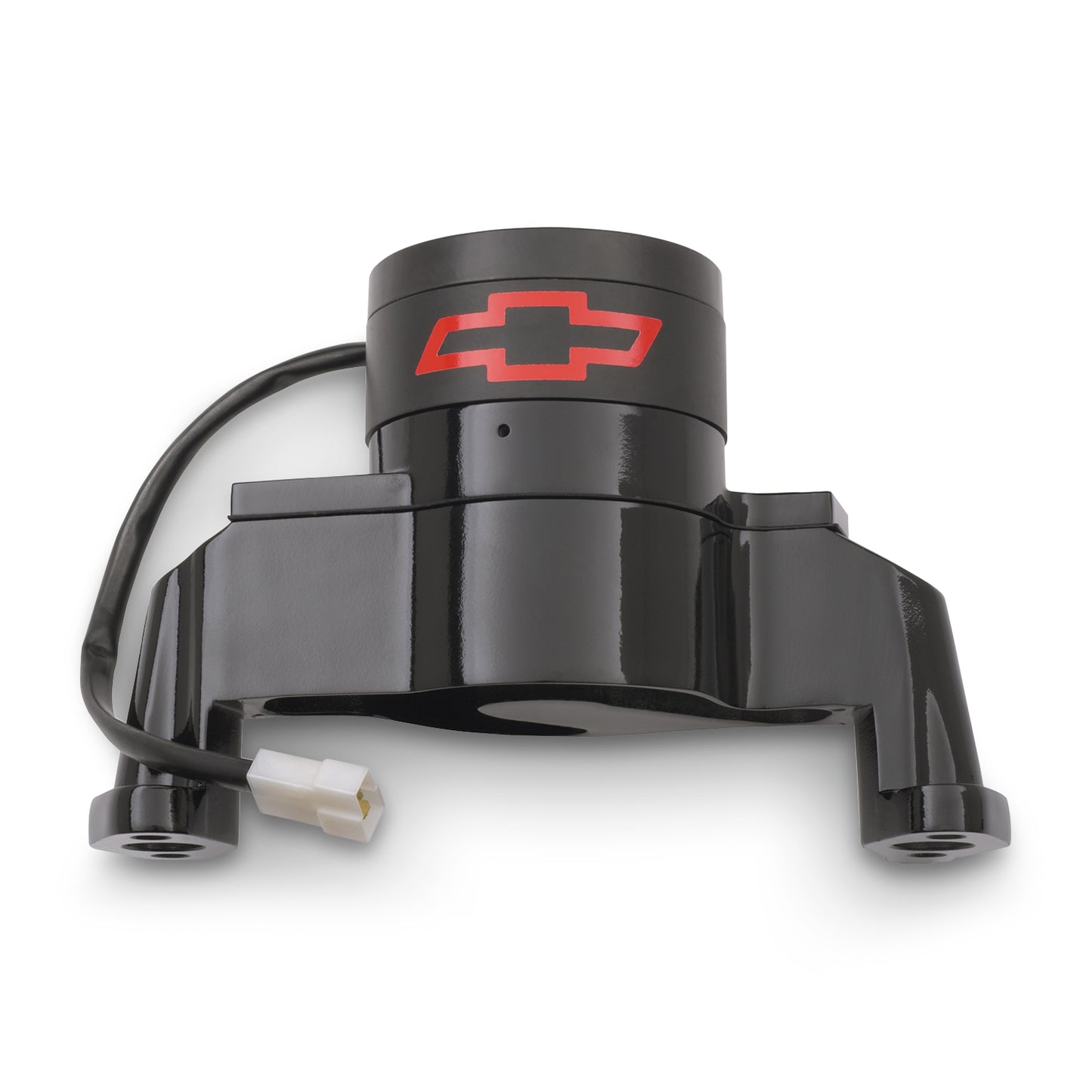 Proform Electric Engine Water Pump; Aluminum; Black with Bowtie Logo; Fits SB Chevy 141-651