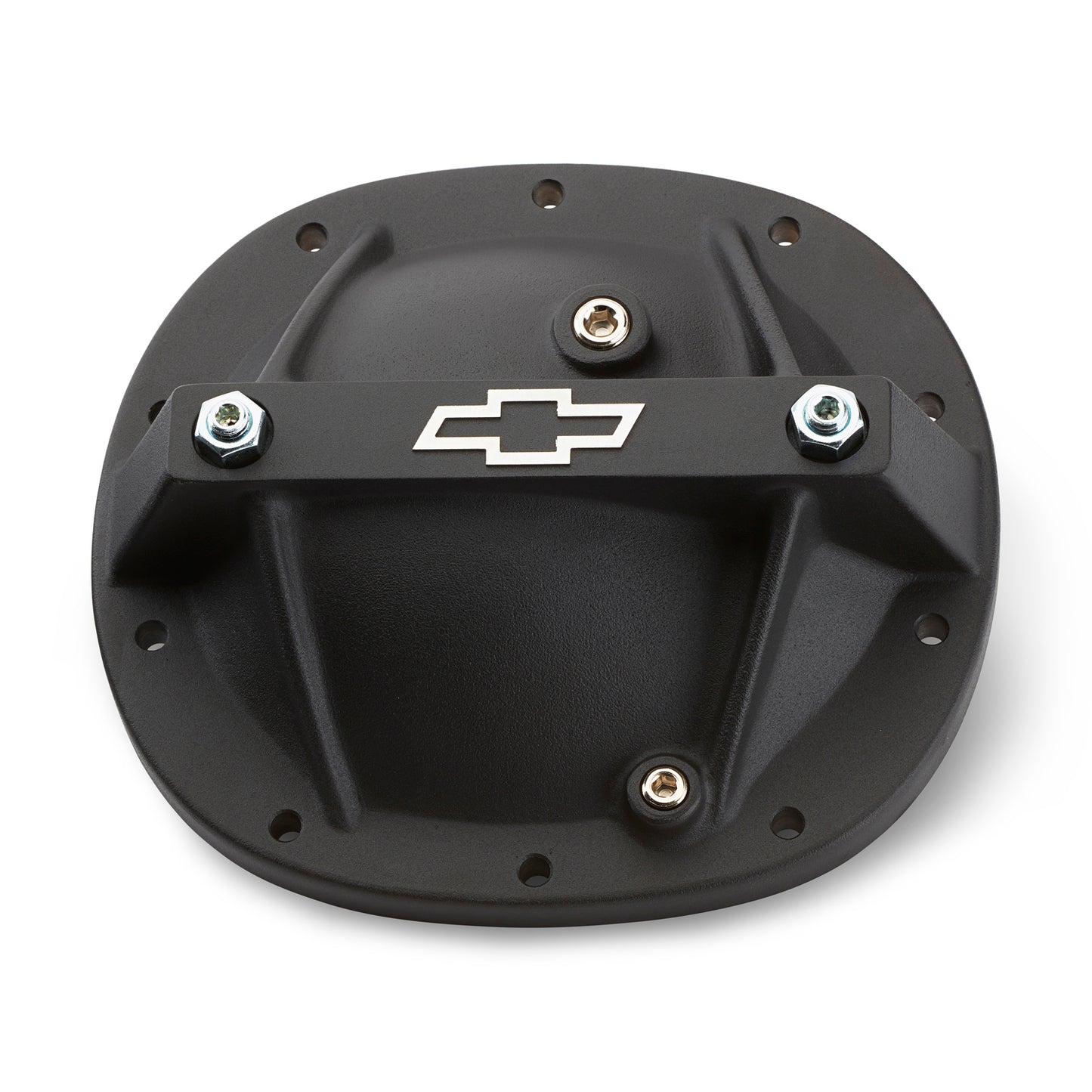 Proform Differential Cover; Bowtie Emblem Model; Fits GM 7.5; Aluminum; Black Crinkle 141-695