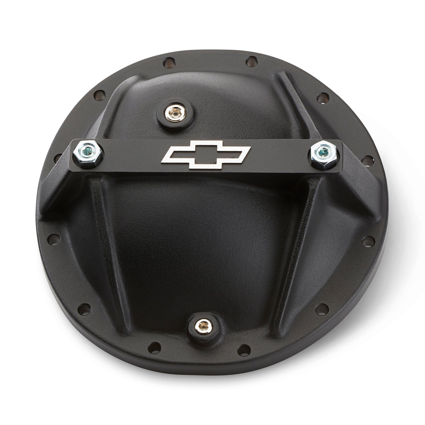 Proform Differential Cover; Bowtie Emblem Model; Fits GM 12 Bolt Car; Alum; Blk Crinkle 141-697