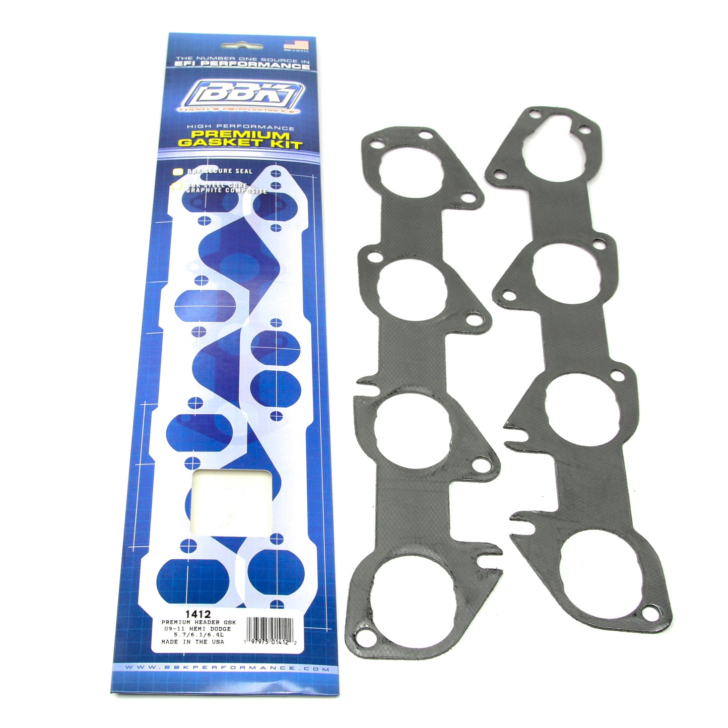 BBK PREMIUM HEADER GASKET SET- DODGE TRUCK 5.7L 2009-2013 (PAIR) 1412