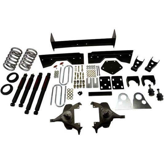 BELLTECH 822ND LOWERING KITS Front And Rear Complete Kit W/ Nitro Drop 2 Shocks 1994-1999 Dodge Ram 1500 (Ext Cab V8 Auto Trans Only) 4 in. or 5 in. F/6 in. or 7 in. R drop W/ Nitro Drop II Shocks