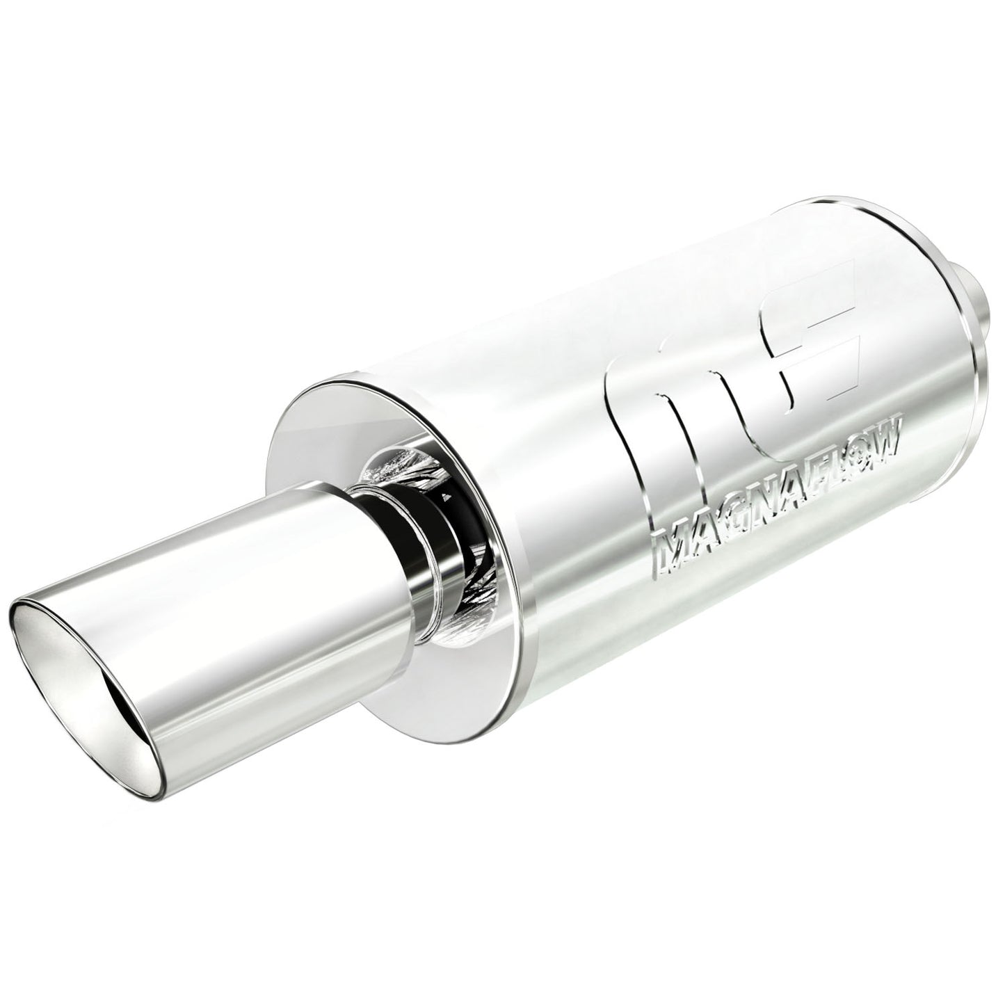 MagnaFlow Street 7in. Round Straight-Through Performance Exhaust Muffler 14826 MAGNAFLOW-14826