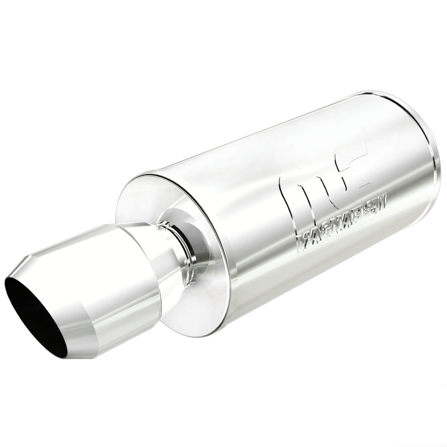MagnaFlow Street 7in. Round Straight-Through Performance Exhaust Muffler 14836 MAGNAFLOW-14836