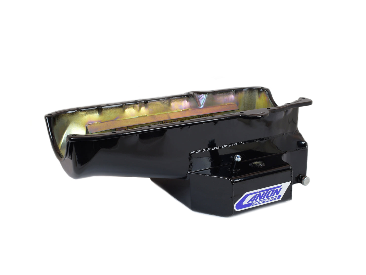 Canton 15-260BLK Oil Pan Small Block Chevy 12in Long Sump Pre-1980 Road Race Pan