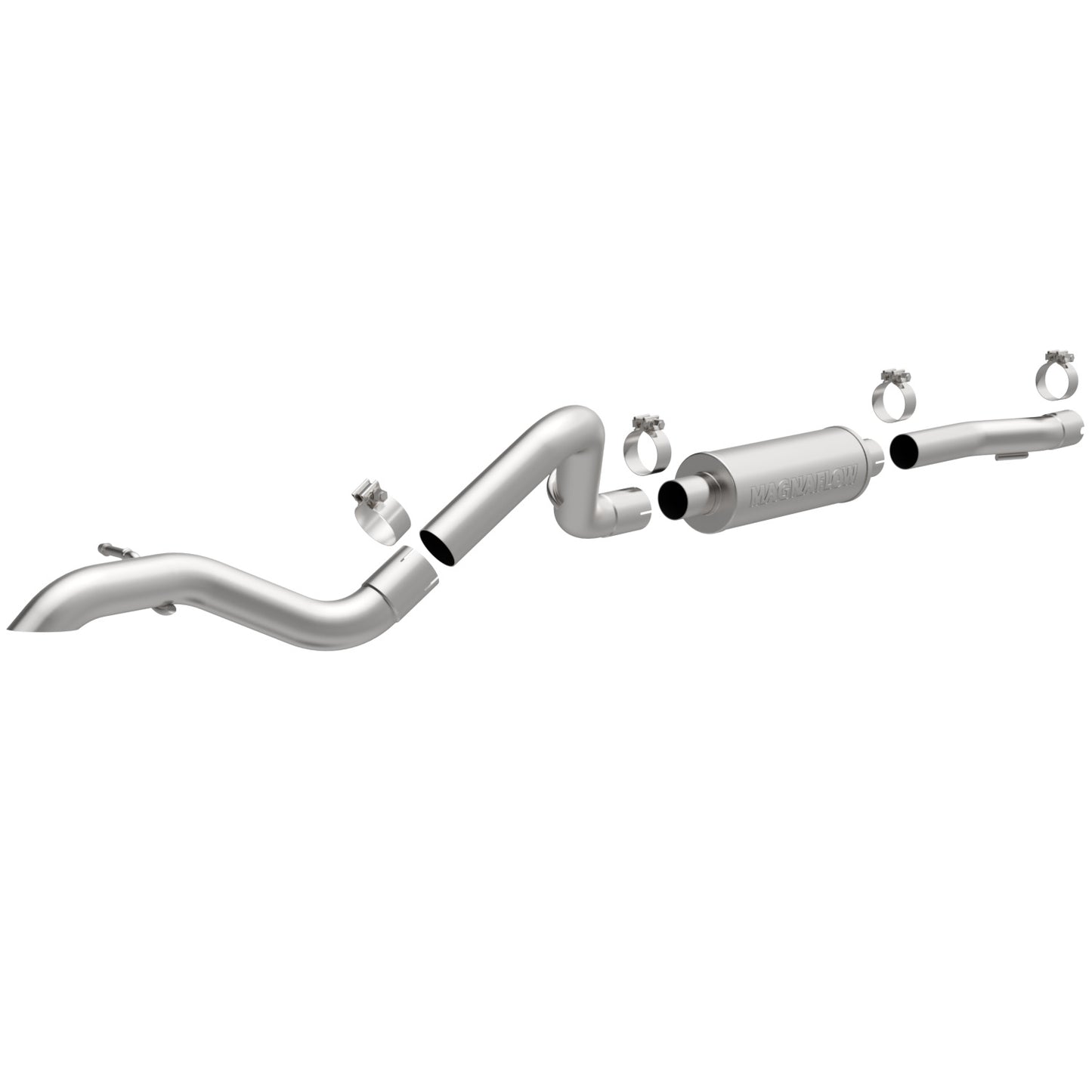 MagnaFlow 2007-2011 Jeep Wrangler Rock Crawler Series Cat-Back Performance Exhaust System MAGNAFLOW-15238