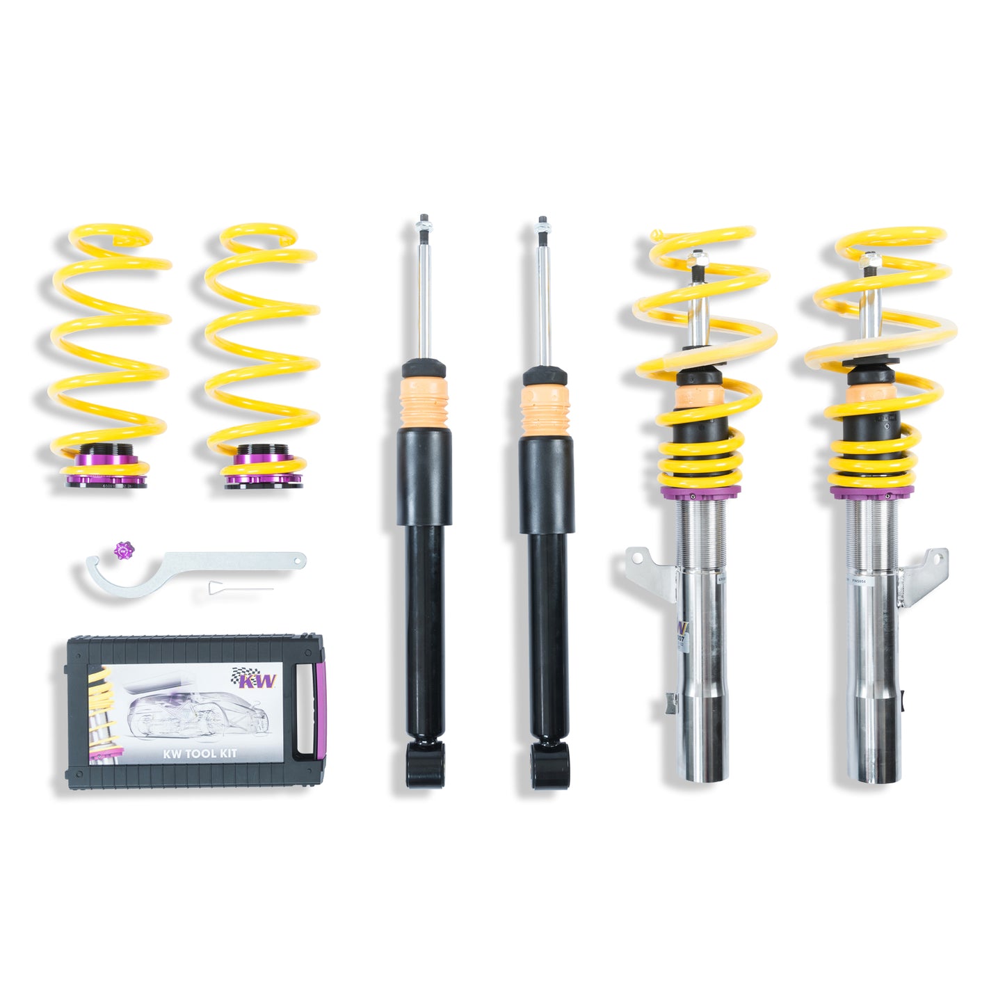KW Suspensions 15281031 KW V2 Coilover Kit - Audi TT (8J) Coup Quattro; all engines; without magnetic ride