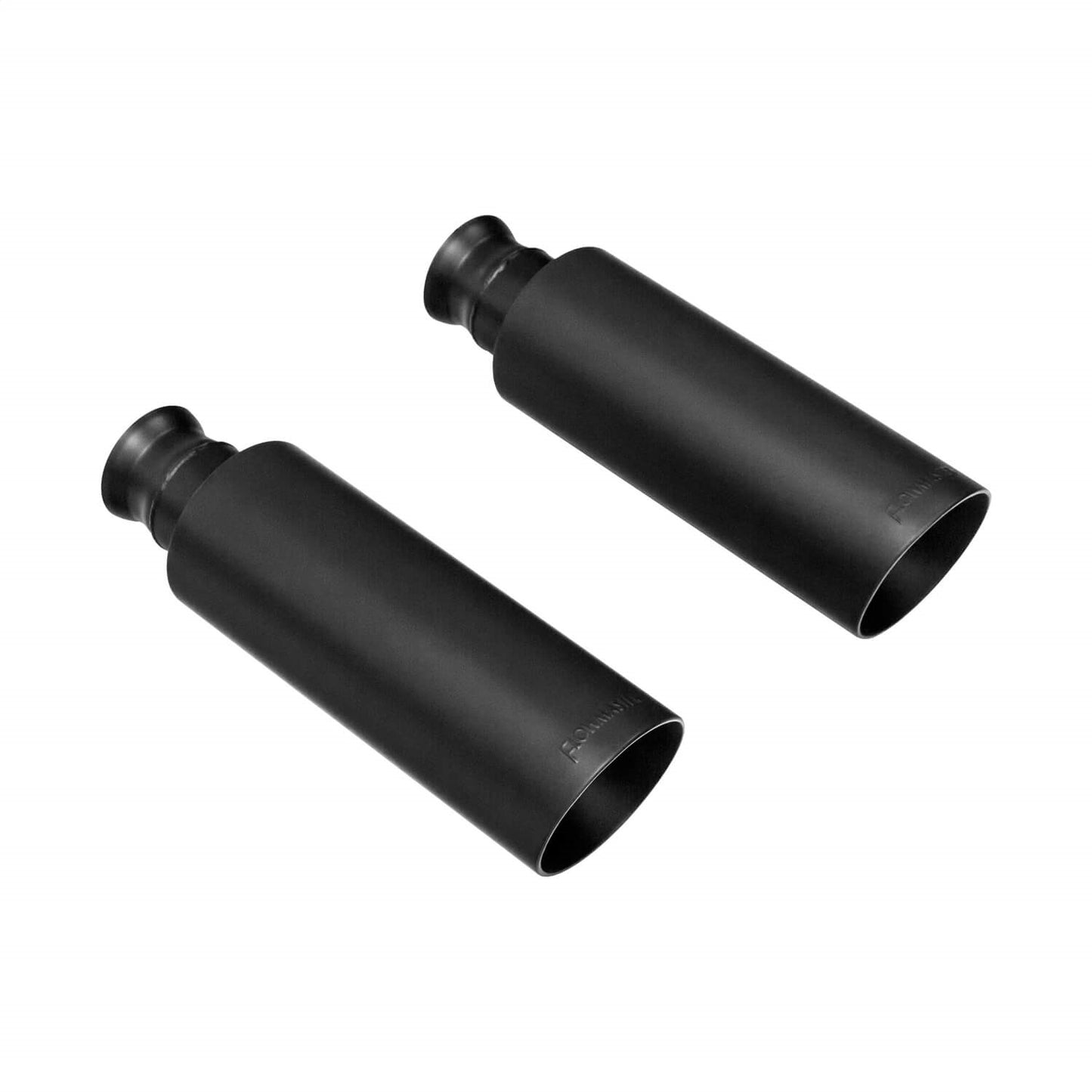 Flowmaster 15356B Exhaust Tip - 4.00 in. Angle Cut Black Ceramic Coated - Clamp On