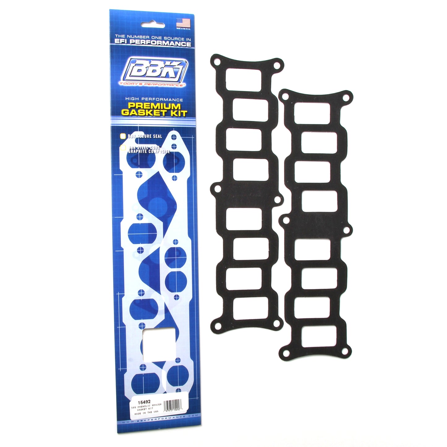 BBK SBF TFS INTAKE MANIFOLD UPPER-LOWER GASKET KIT (2) 15492