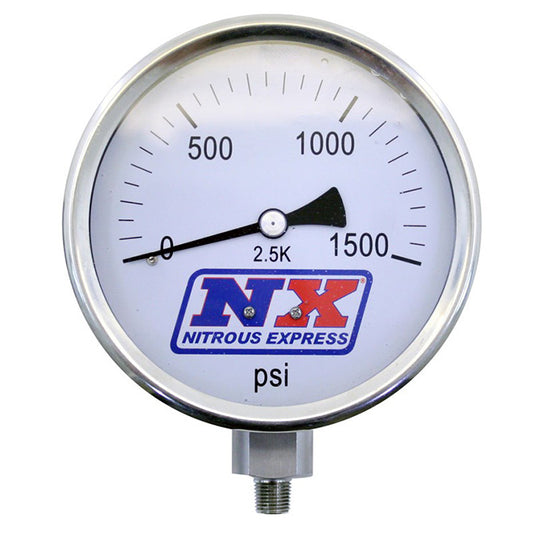Nitrous Express Nitrous Pressure Gauge 4 inch-high accuracy NX-15540